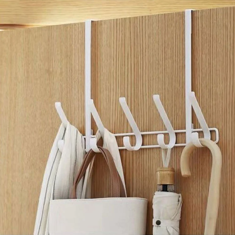 How Can a Multi-Hook Metal Over-the-Door Storage Rack Transform Home Organization?