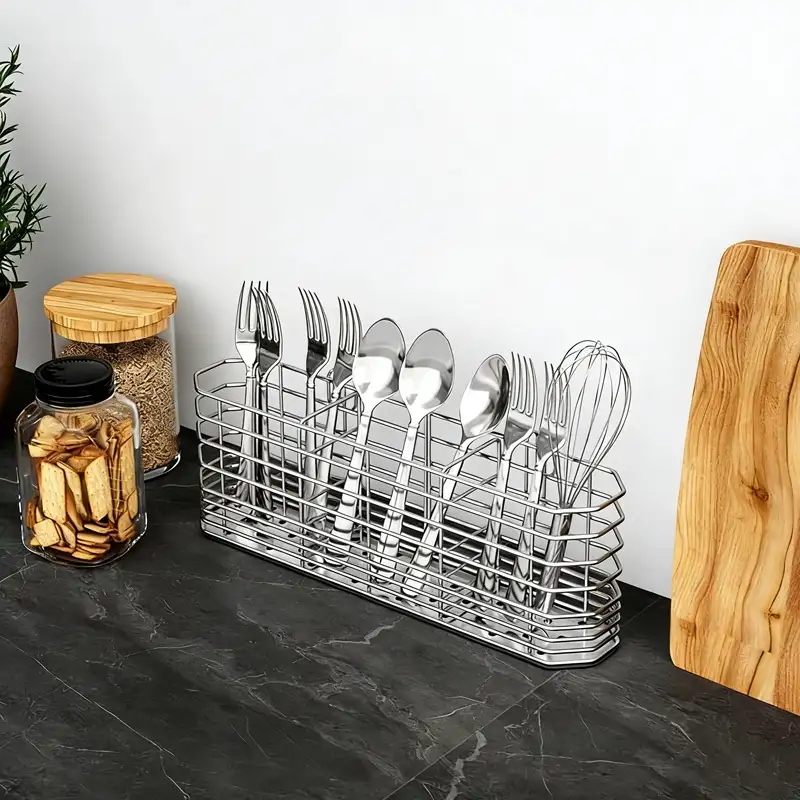 304 Stainless Steel Chopstick Holder and Utensil Drying Rack 304 Stainless Steel Chopstick Holder and Utensil Drying Rack
