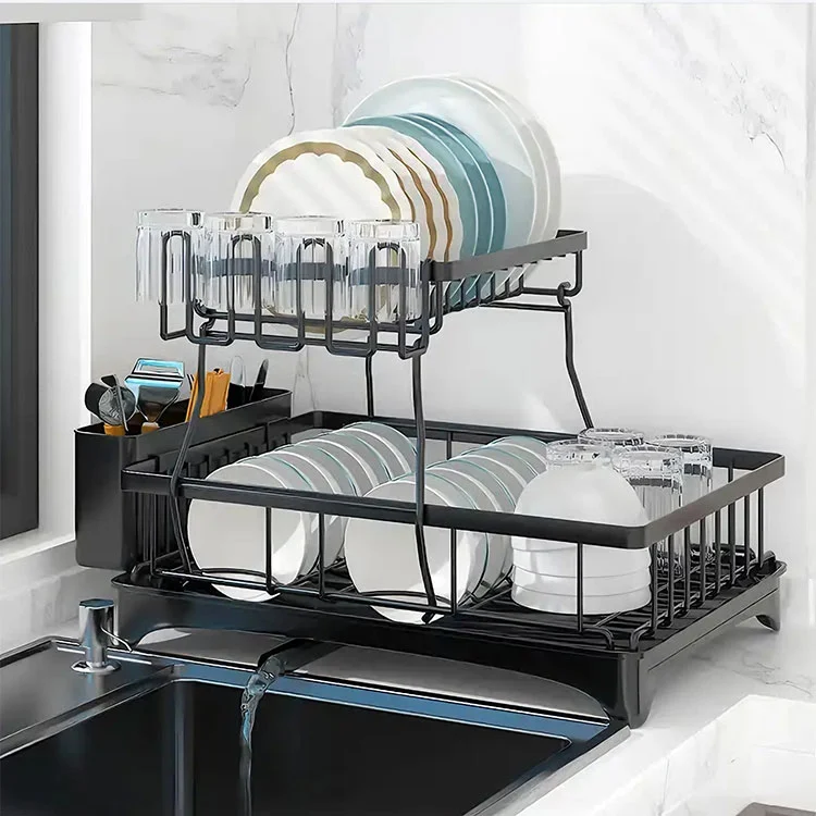  Metal Kitchen Countertop Dish Drying Rack 
