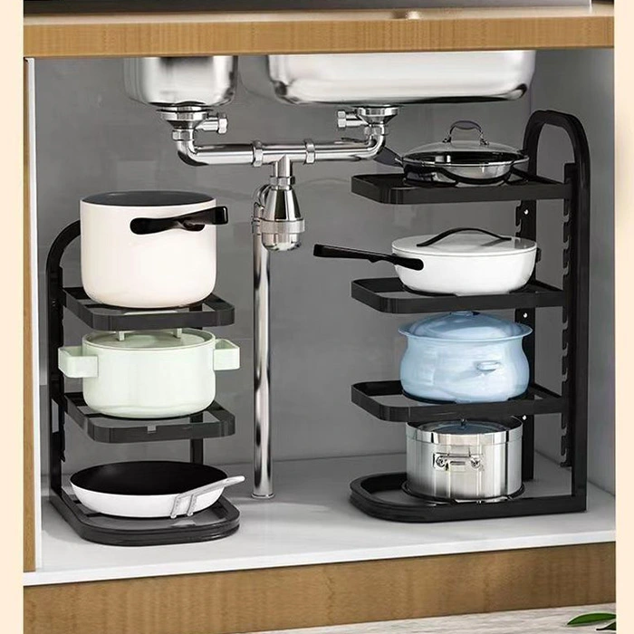 Under-sink Multi-layer Pot and Pan Storage Rack